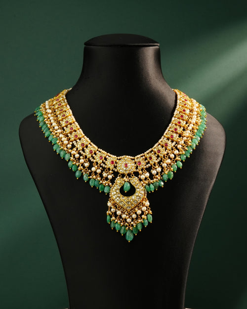 Snigdha Polki Long Necklace