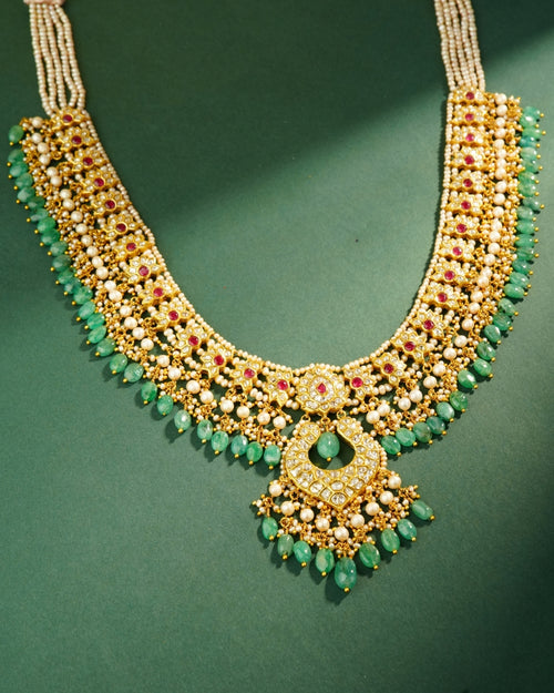Snigdha Polki Long Necklace