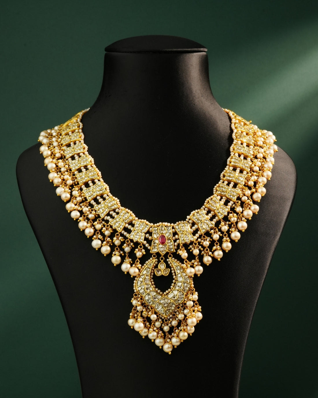 Mavis Polki Long Necklace