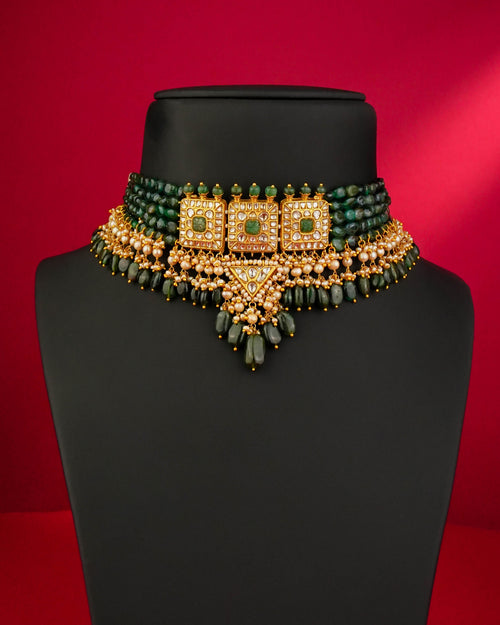 Divya Polki Bead Choker