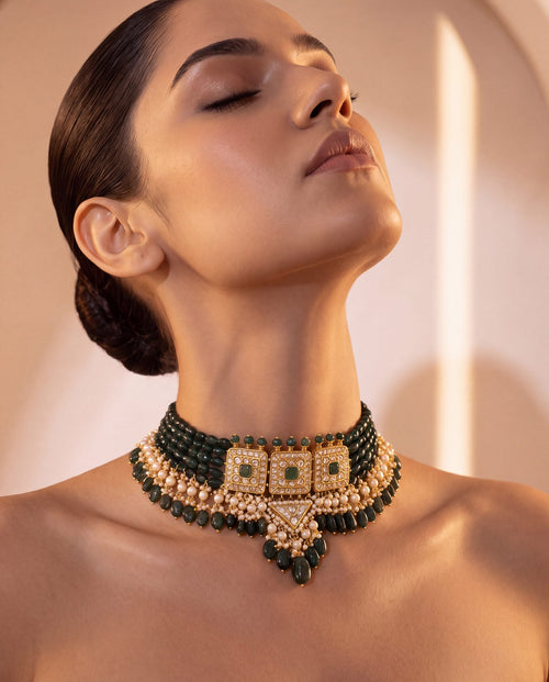 Divya Polki Bead Choker