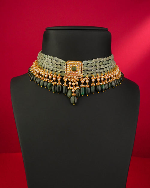 Sanya Polki Bead Choker