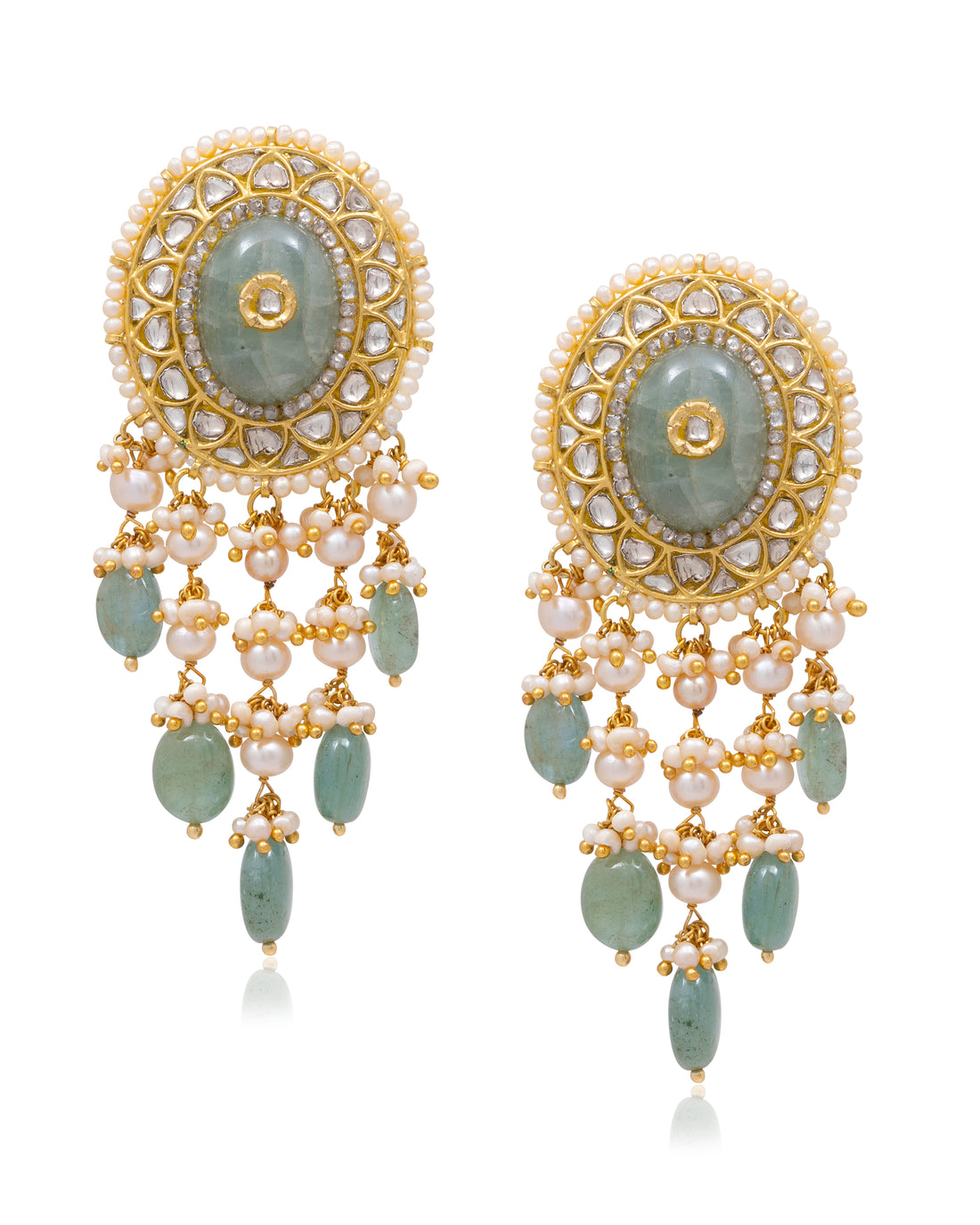 Geeta Necklace And Neera Tops Polki Set