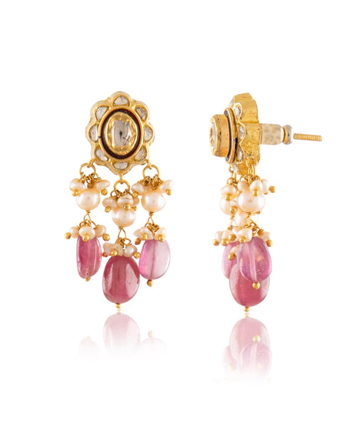 Rumi Choker And Megha Tops Polki Set