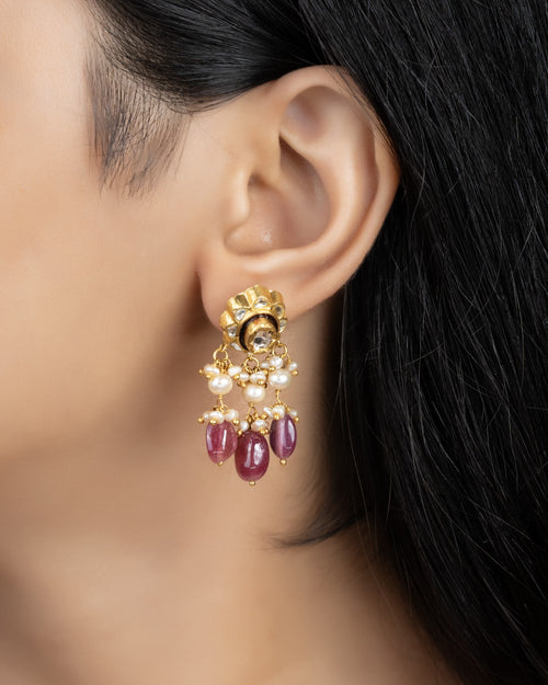 Rumi Choker And Megha Tops Polki Set