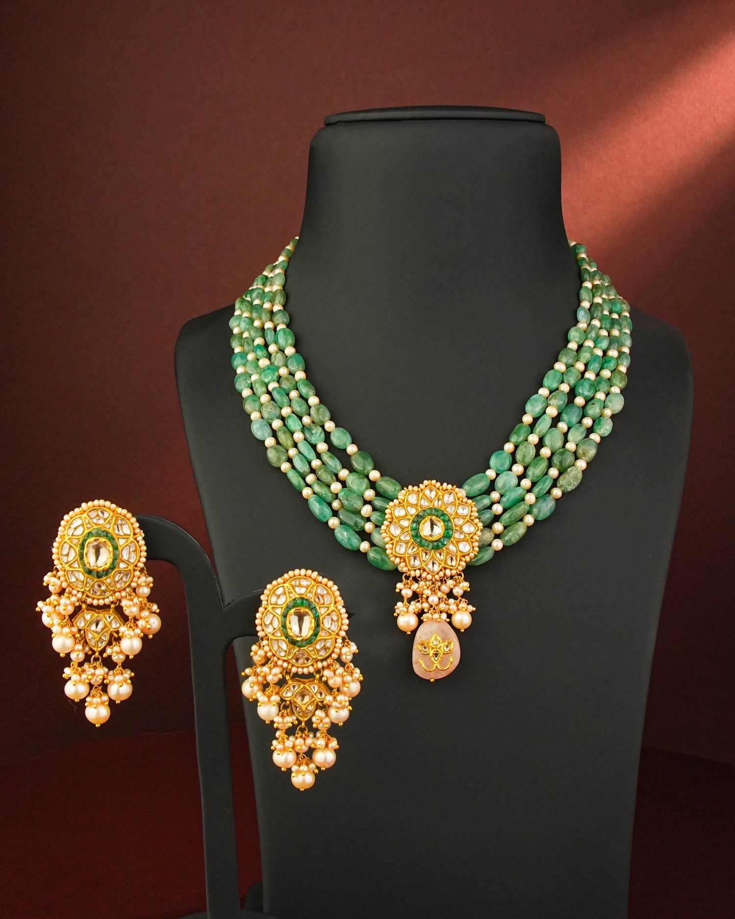 Prekshana Polki Bead Pendant