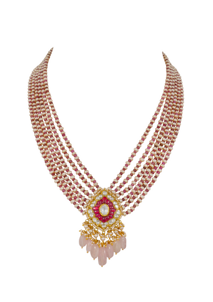 Mermai Bead Pendant and Aurnia Chandbalis Polki Set