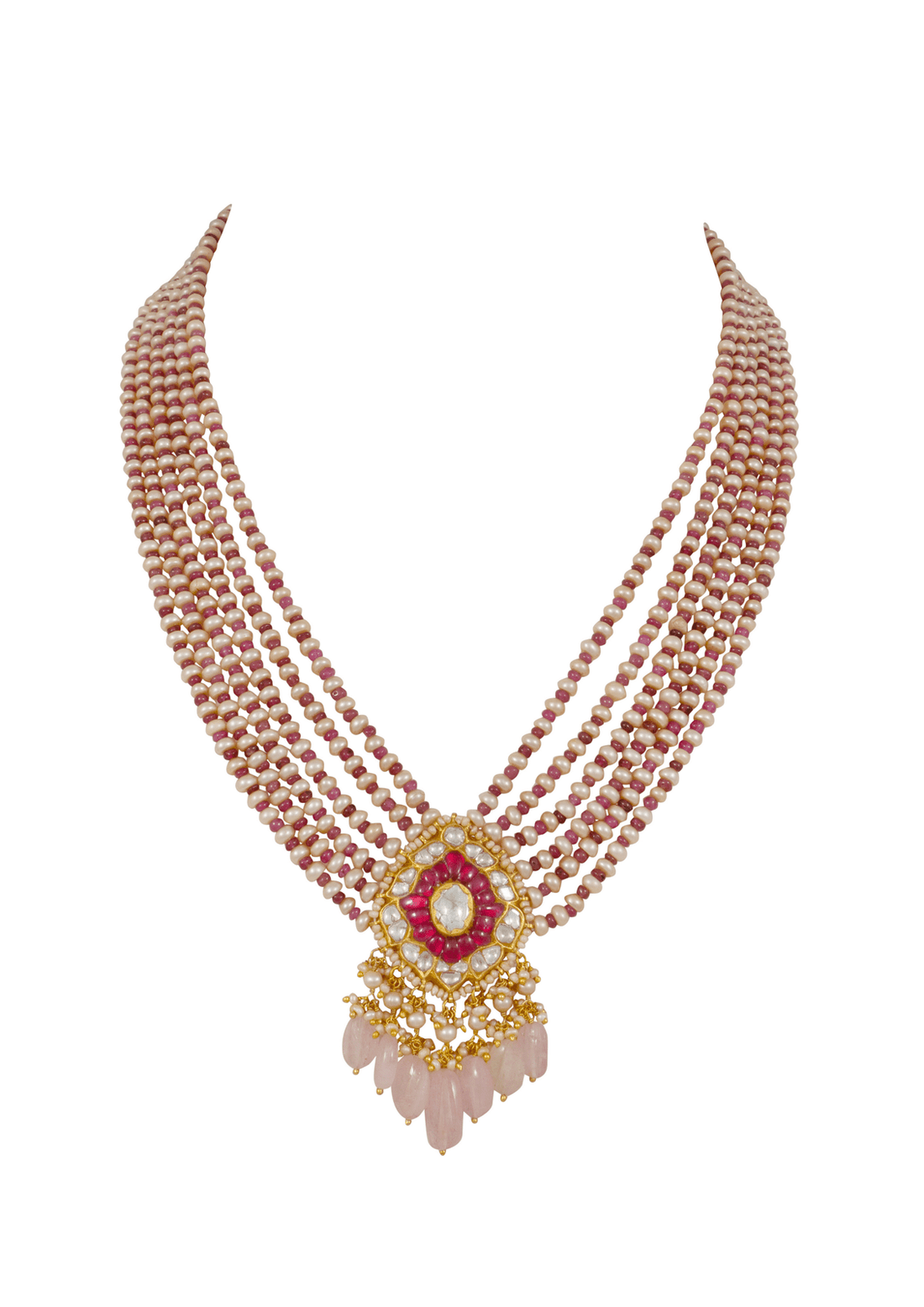 Mermai Bead Pendant and Aurnia Chandbalis Polki Set