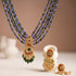 Yasha Bead Pendant And Lamicha Chandbalis Polki Set