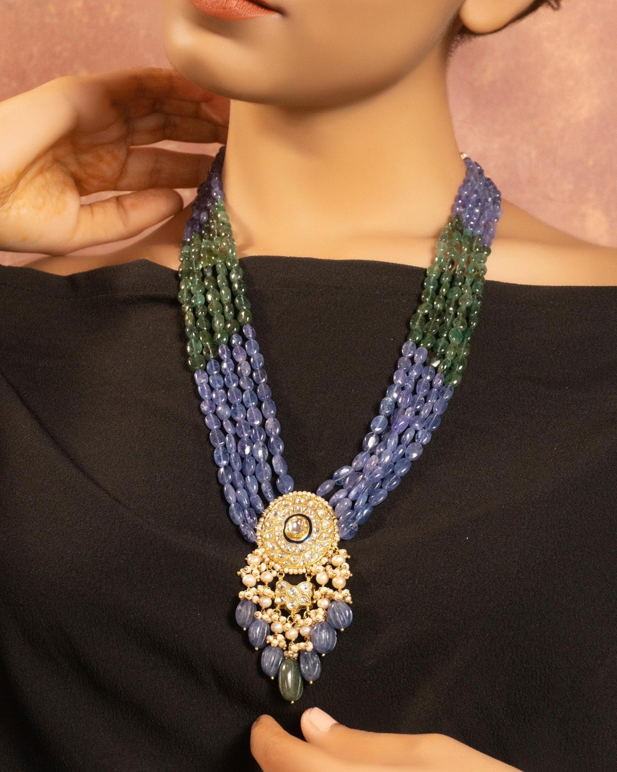 Blakely Polki Bead Pendant