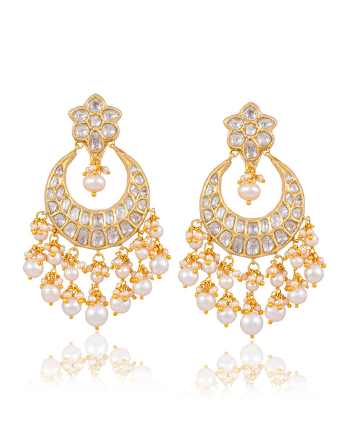 Somiya Long Necklace And Teena Chandbalis Polki Set
