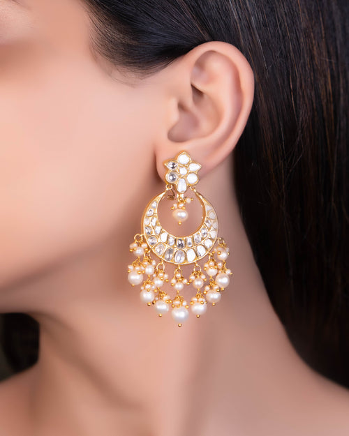 Somiya Long Necklace And Teena Chandbalis Polki Set