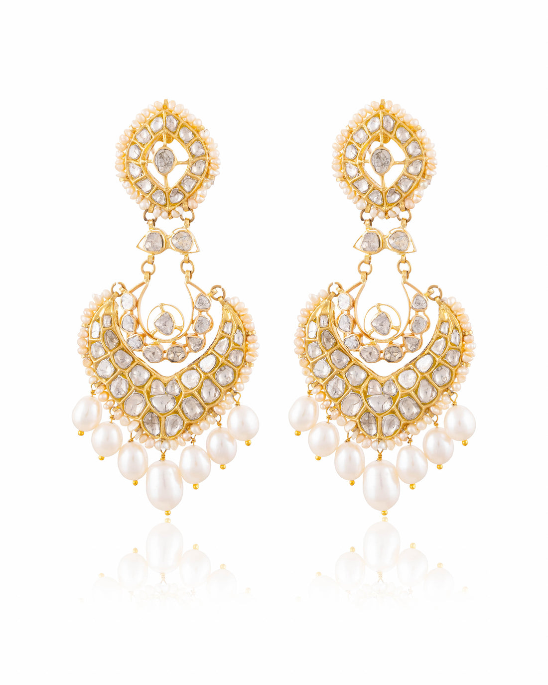 Sakshi Chandbalis And Alisha Maangtikas Polki Set