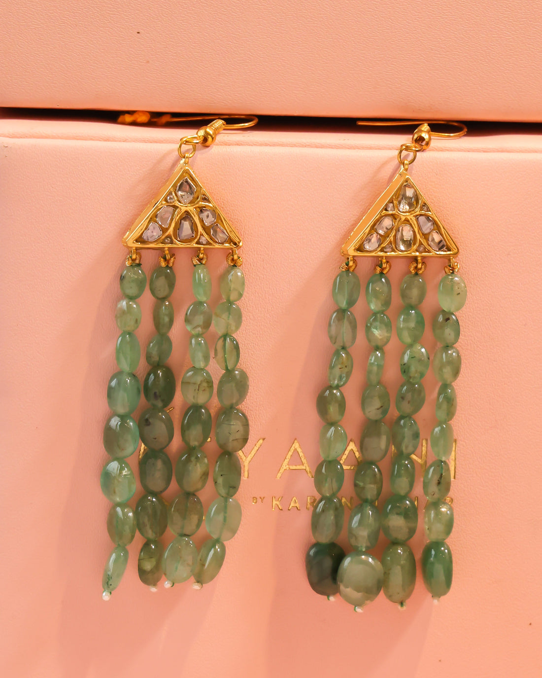 Megha Polki Long Earrings - NO ORDERS