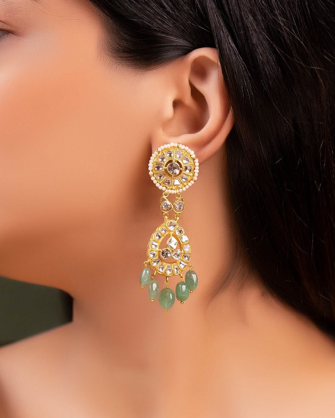 Kanisha Bridal Polki And Diamond Set