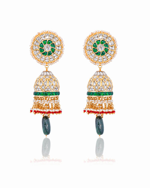 Mehya Polki Jhumkas