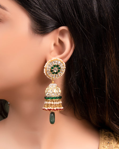 Mehya Polki Jhumkas