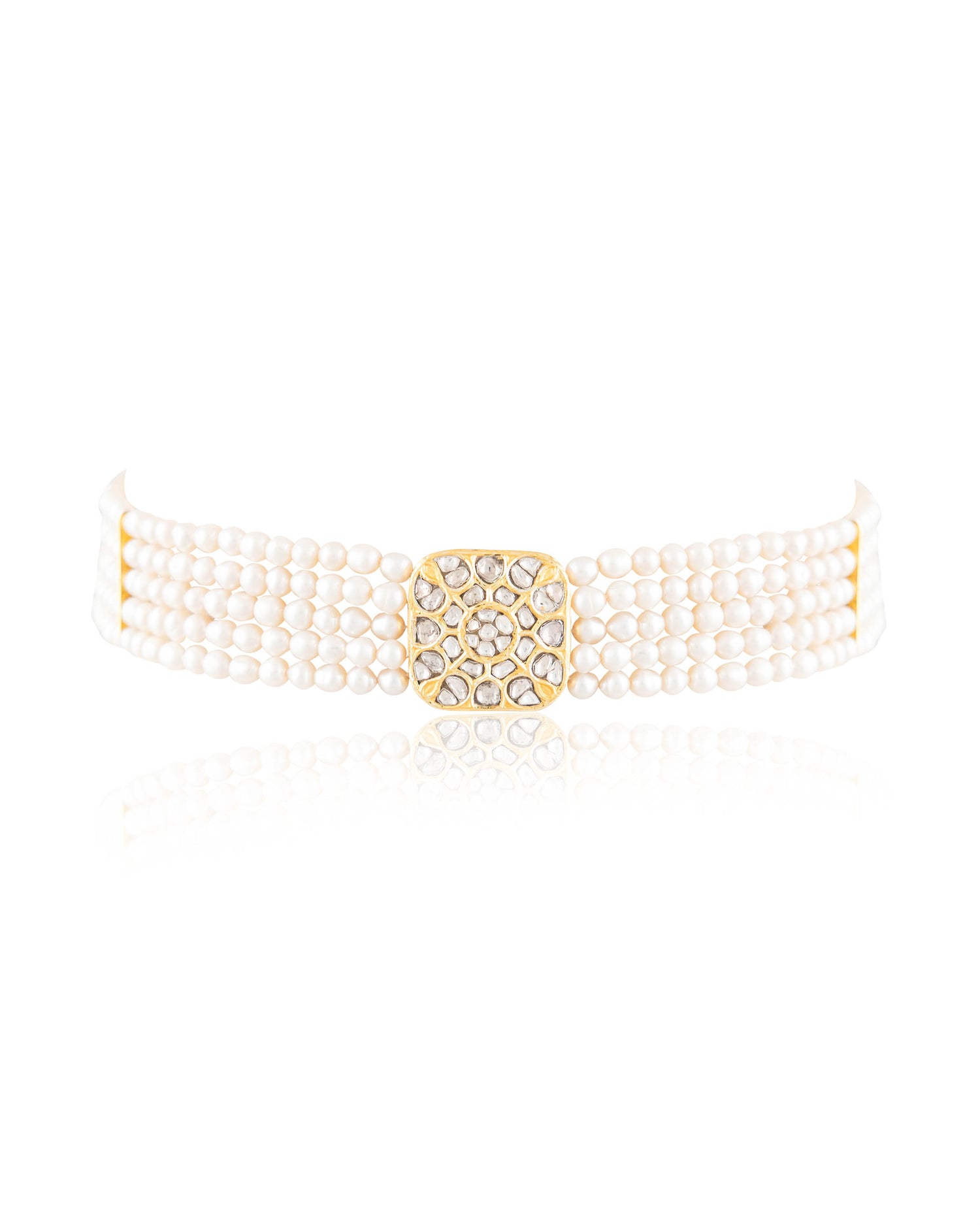 Rutu Polki Bead Choker