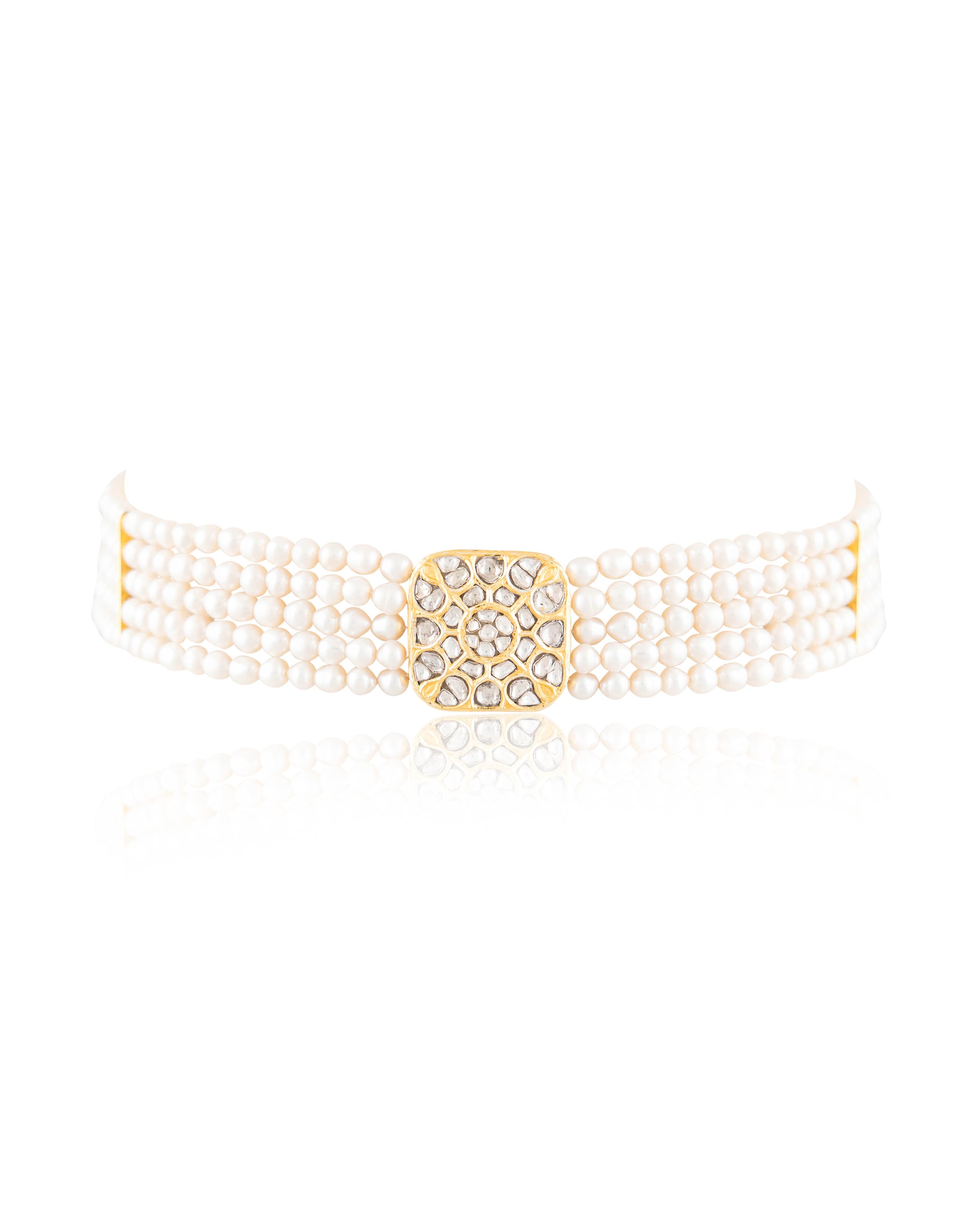 Rutu Polki Bead Choker