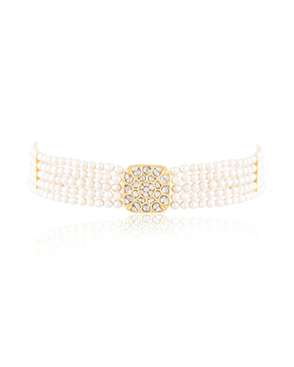 Rutu Polki Bead Choker