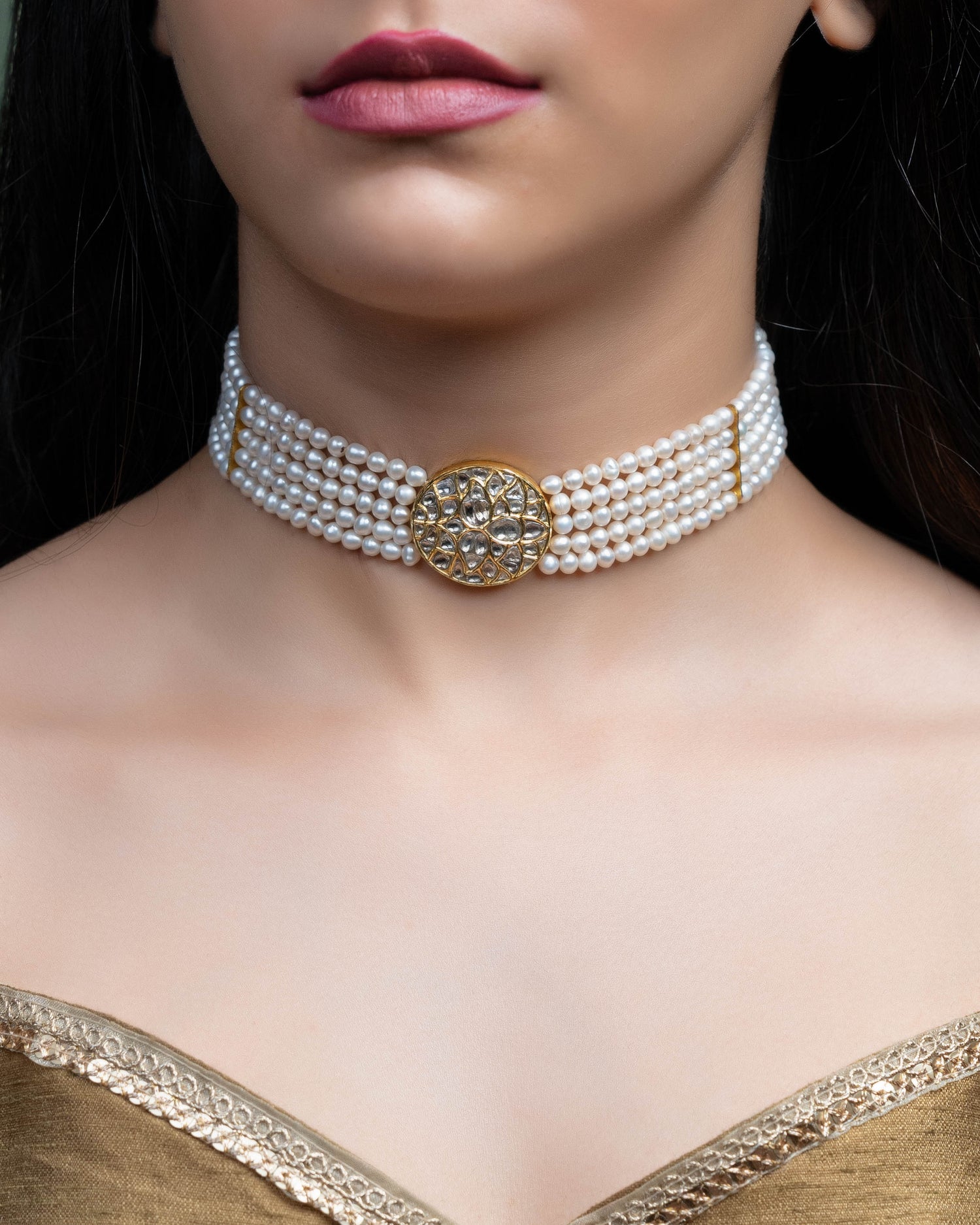 Rumi Polki Bead Choker