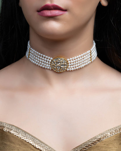 Rumi Polki Bead Choker