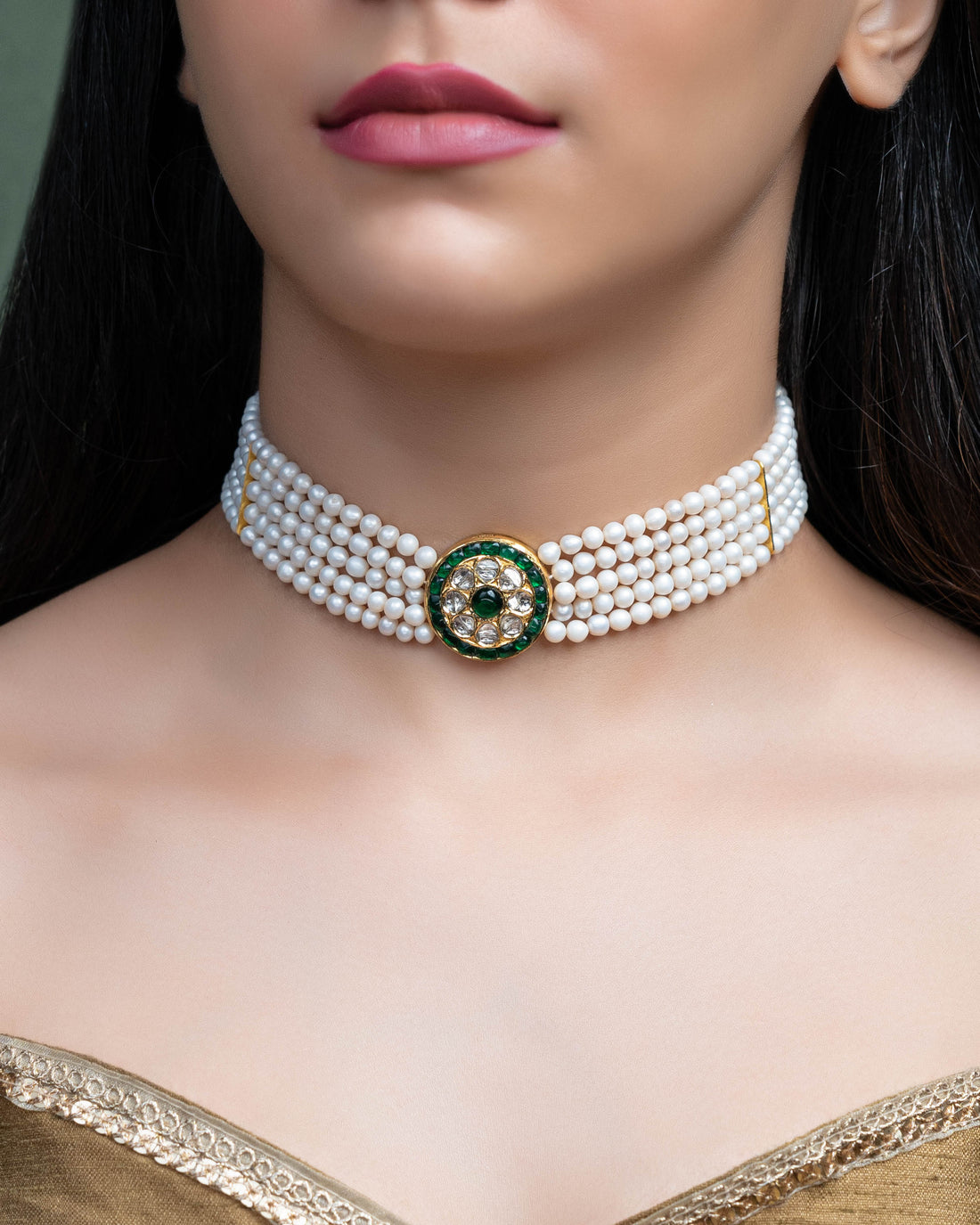 Tamanna Polki Bead Choker