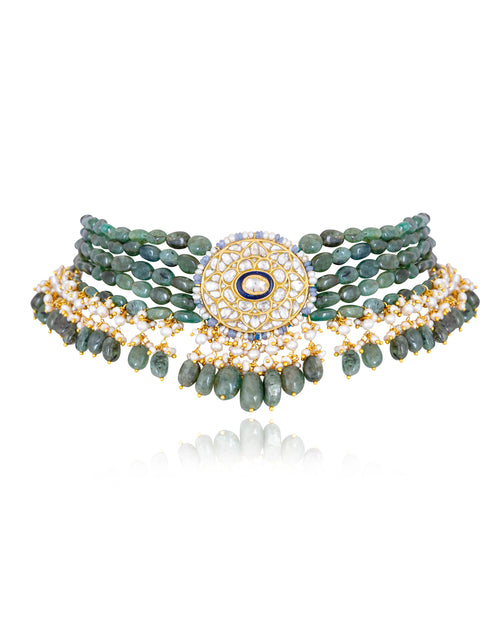 Latika Polki Bead Choker