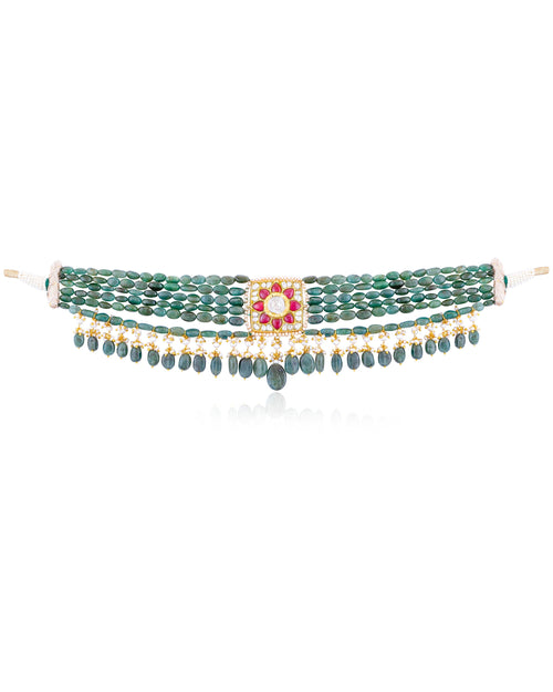 Kiara Polki Bead Choker