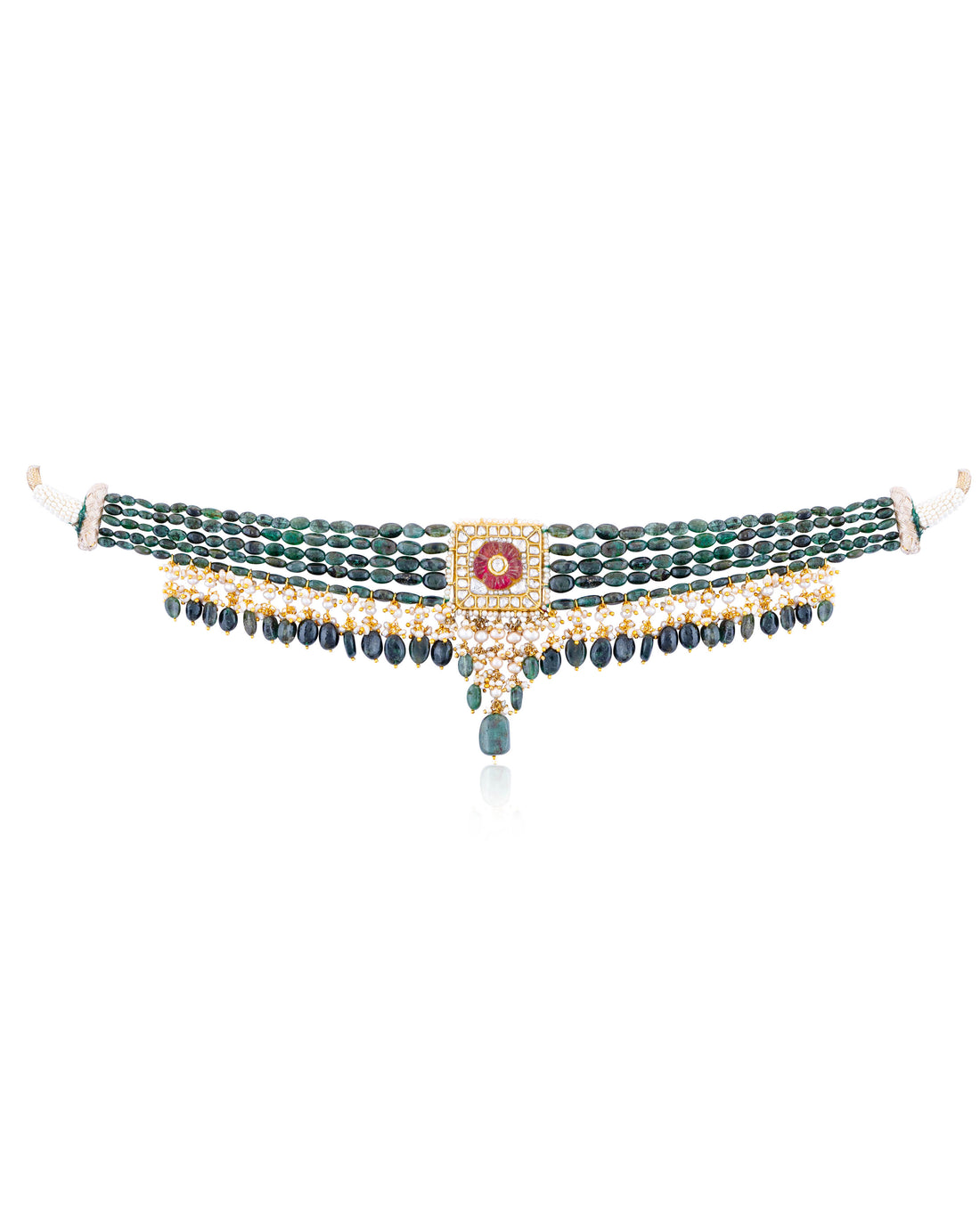 Kaeya Polki Bead Choker