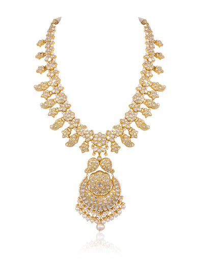 Zaveria Polki Long Necklace