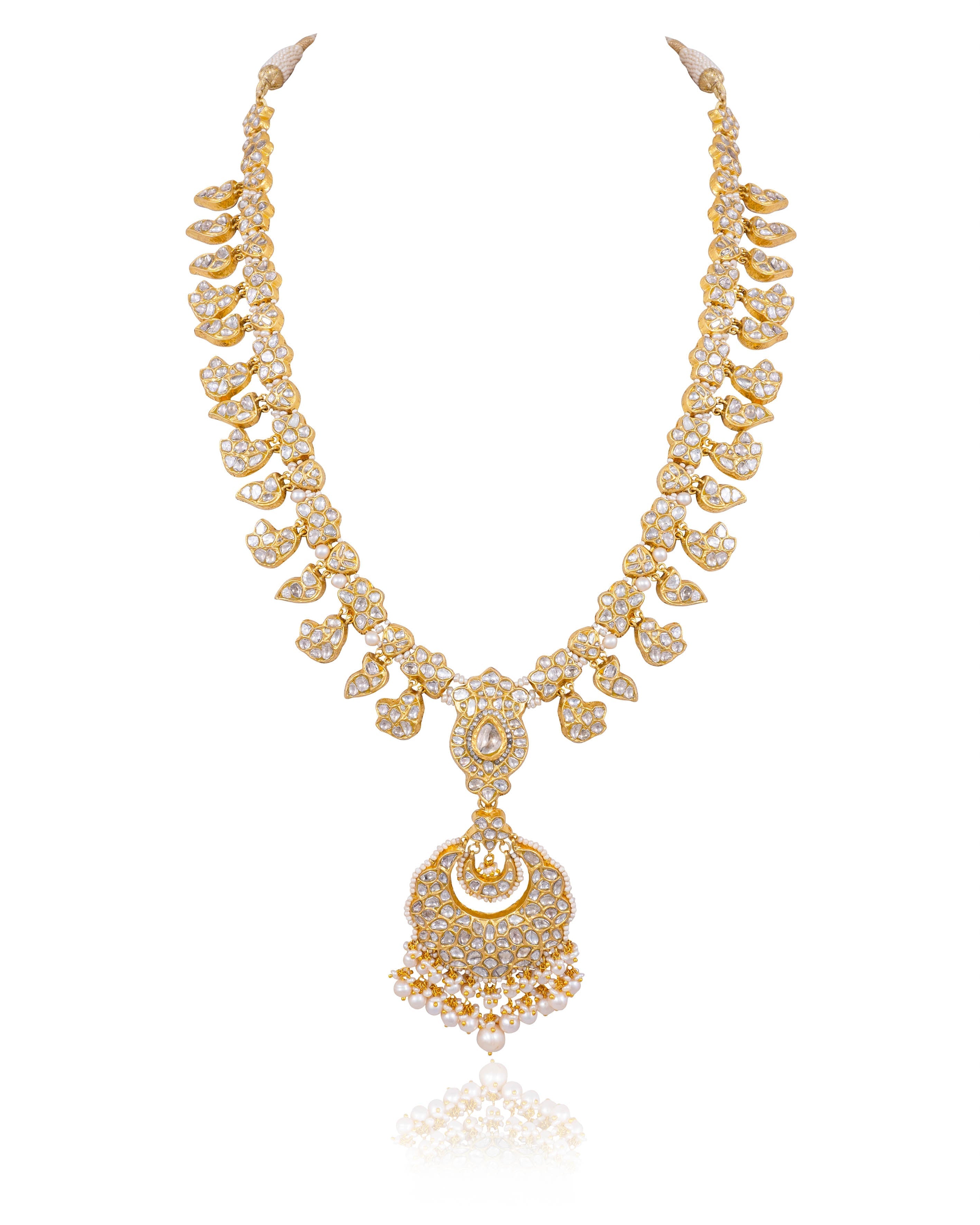 Dhruvi Polki Long Necklace