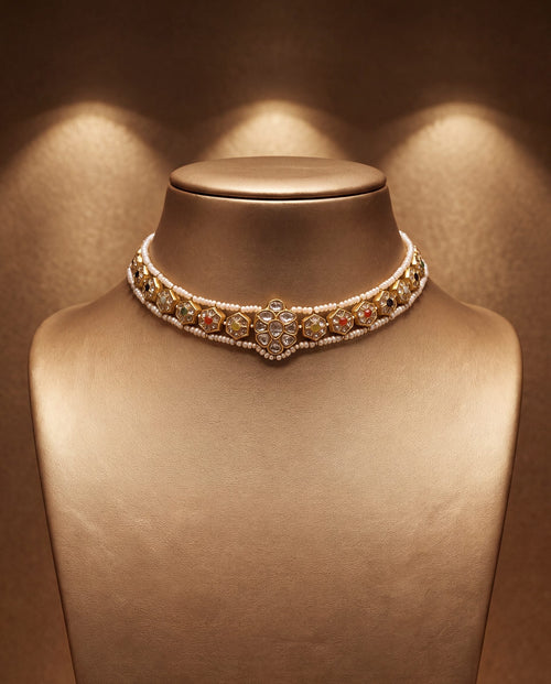 Tiara Polki Bead Choker