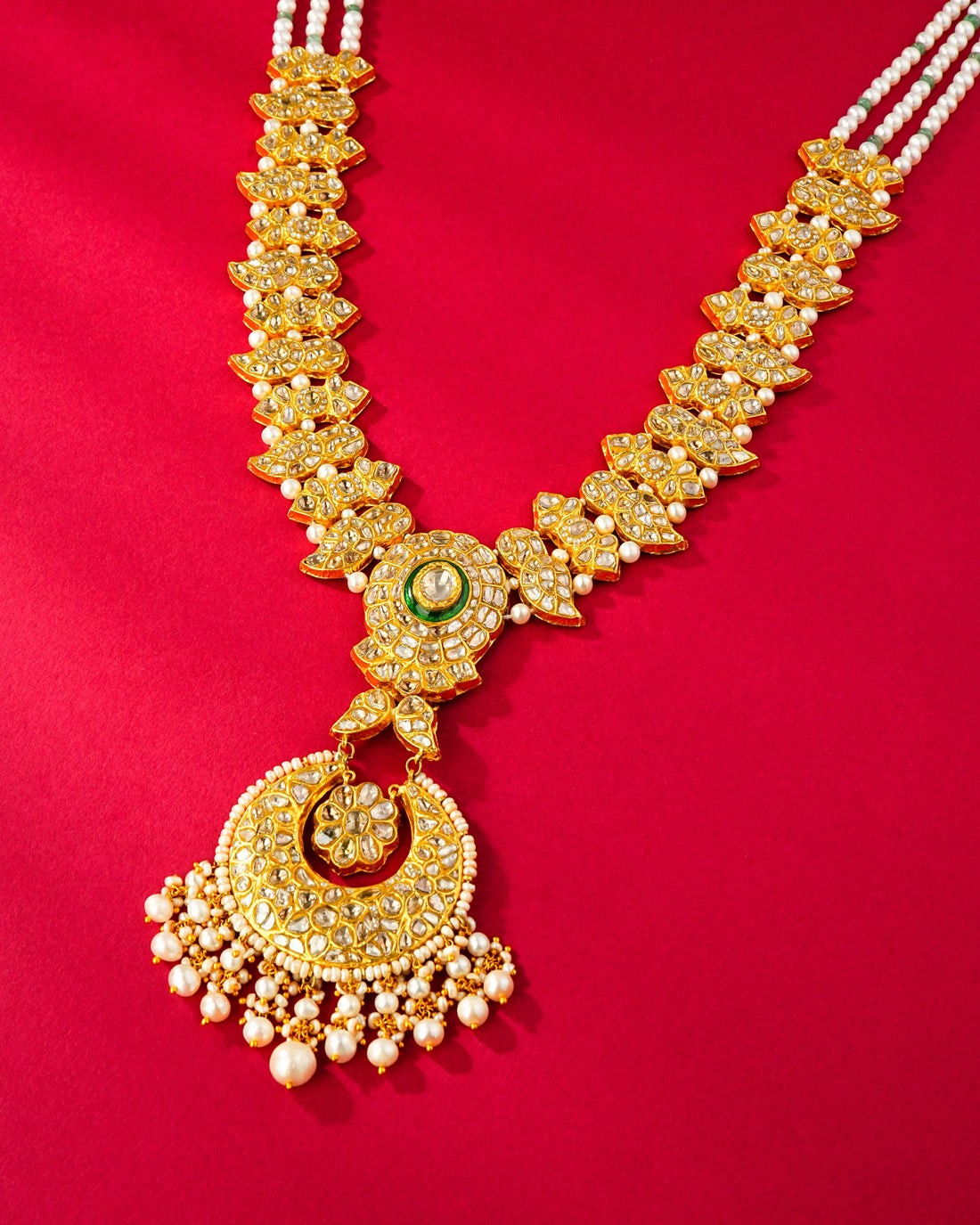 Dhanvi Polki Long Necklace