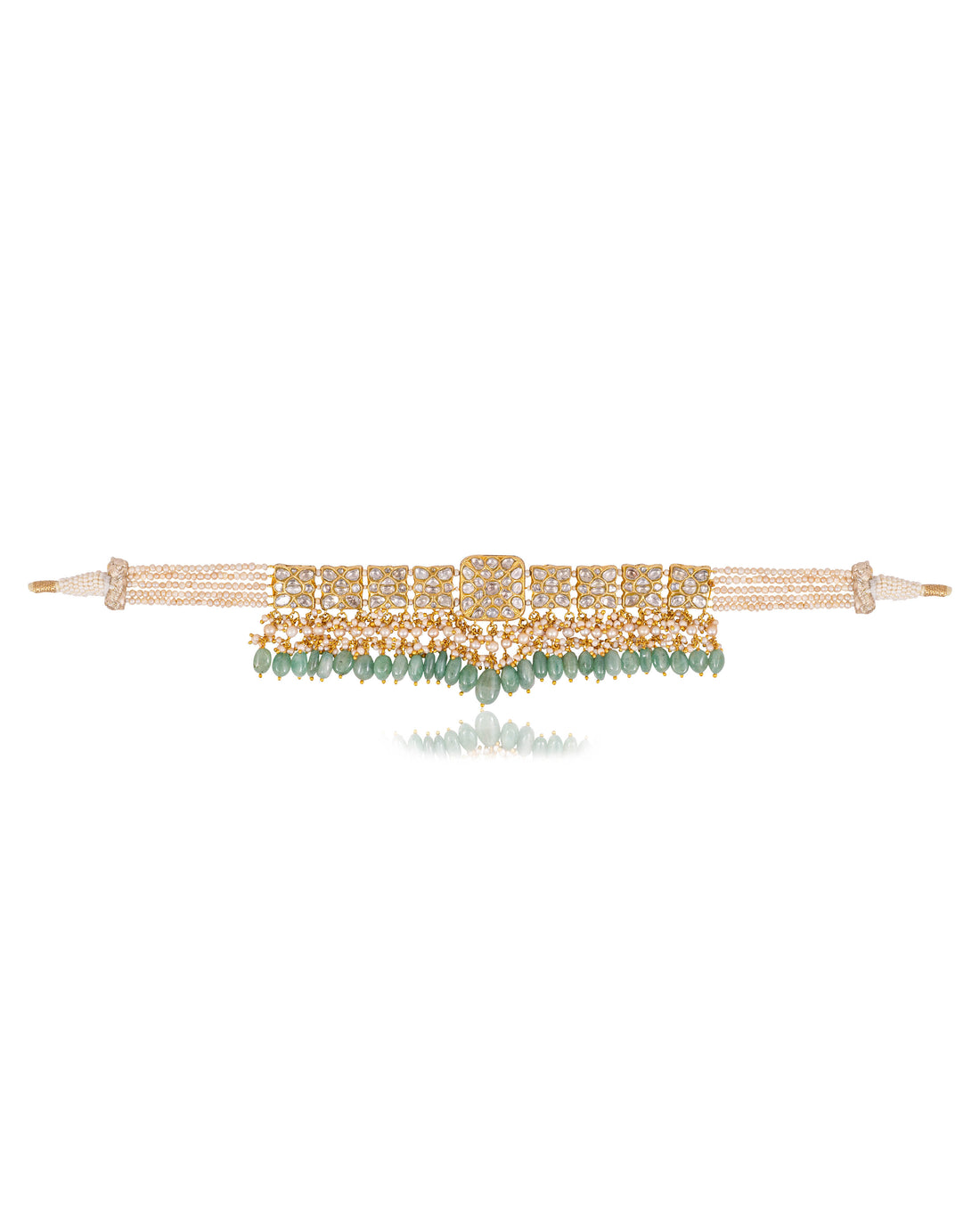 Naimi Choker And Adi Tops Polki Set