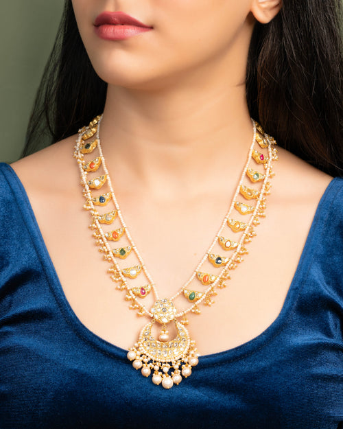 Yami Polki Long Necklace