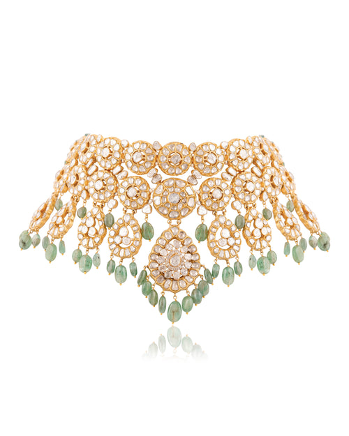 Kanisha Polki And Diamond Choker