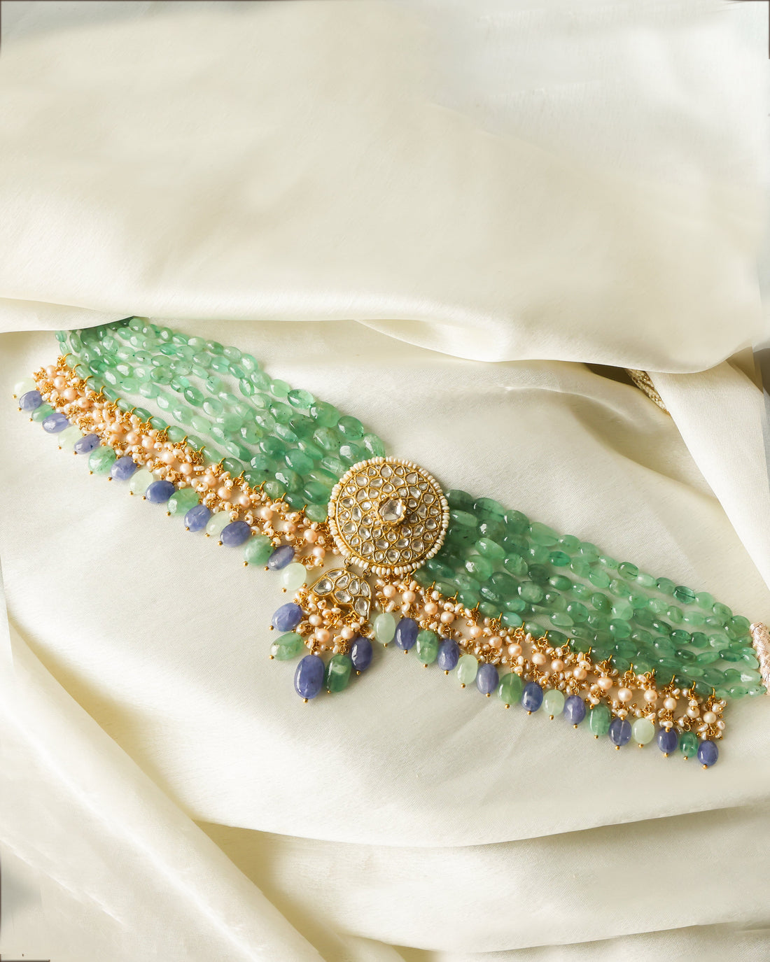 Chinmaye Polki Bead Choker - NO ORDERS