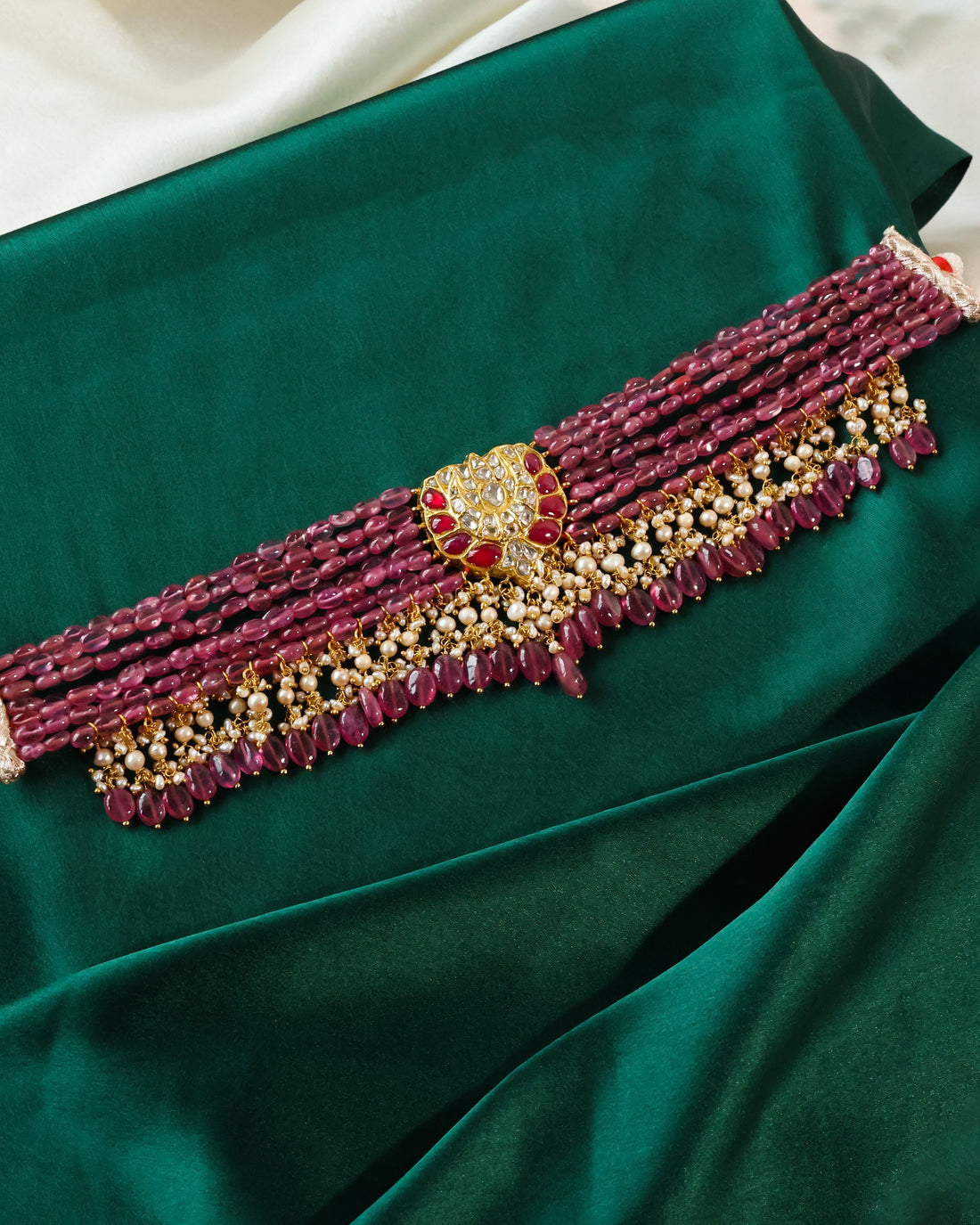 Saamra Polki Bead Choker - NO ORDERS