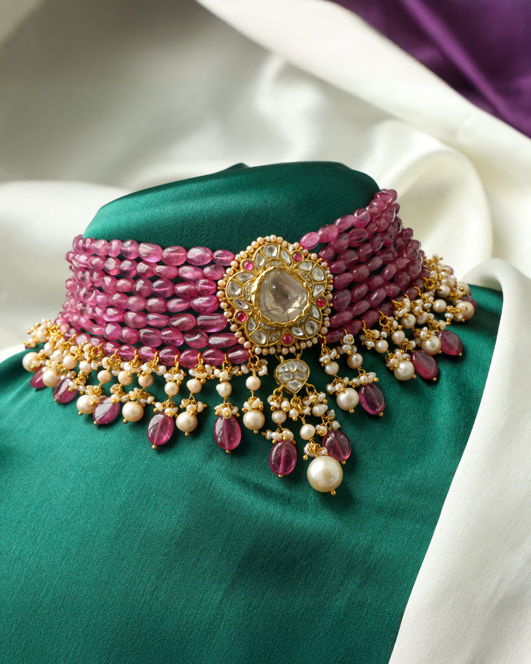 Elsie Polki  Bead Choker