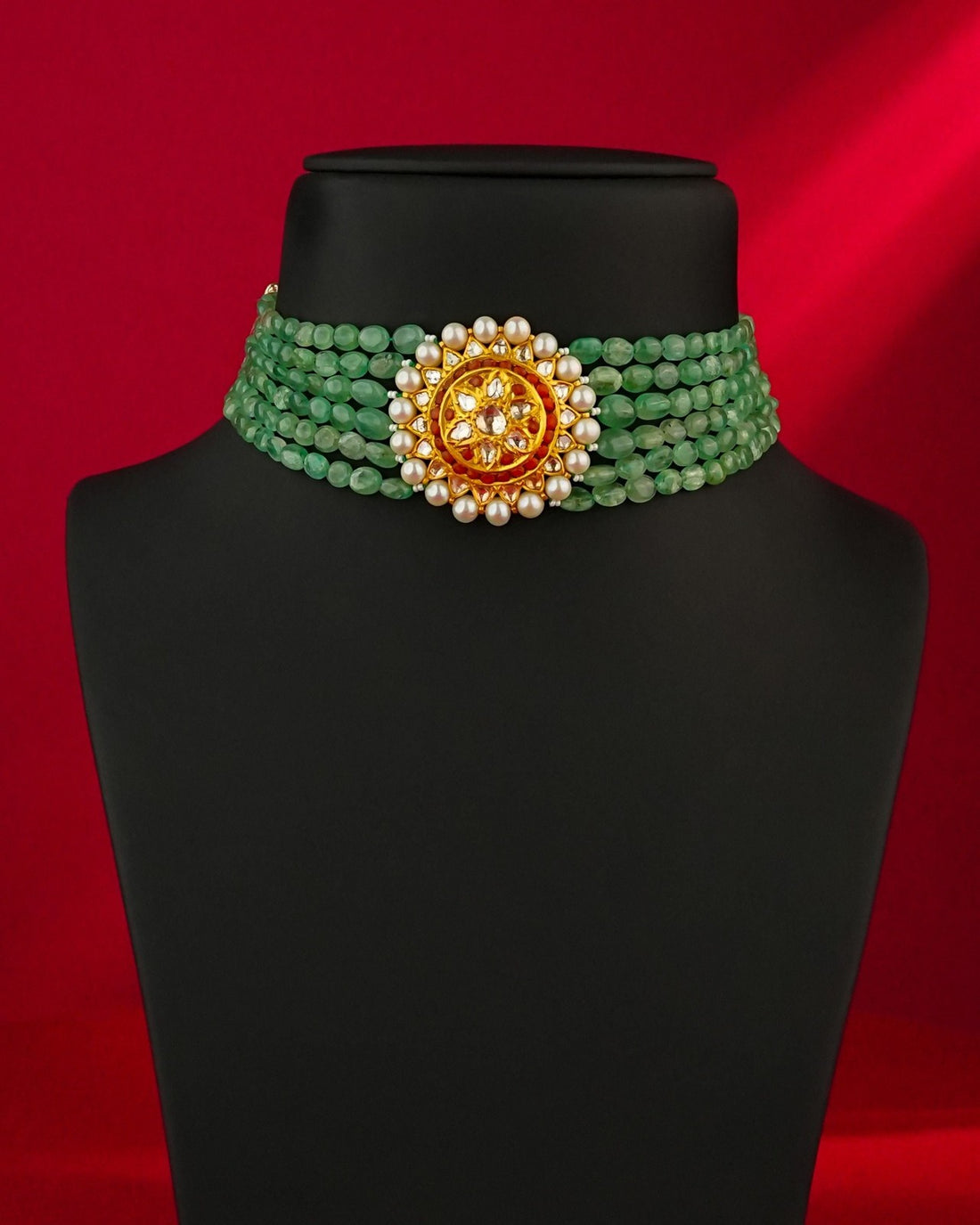Riddhi Polki Bead Choker