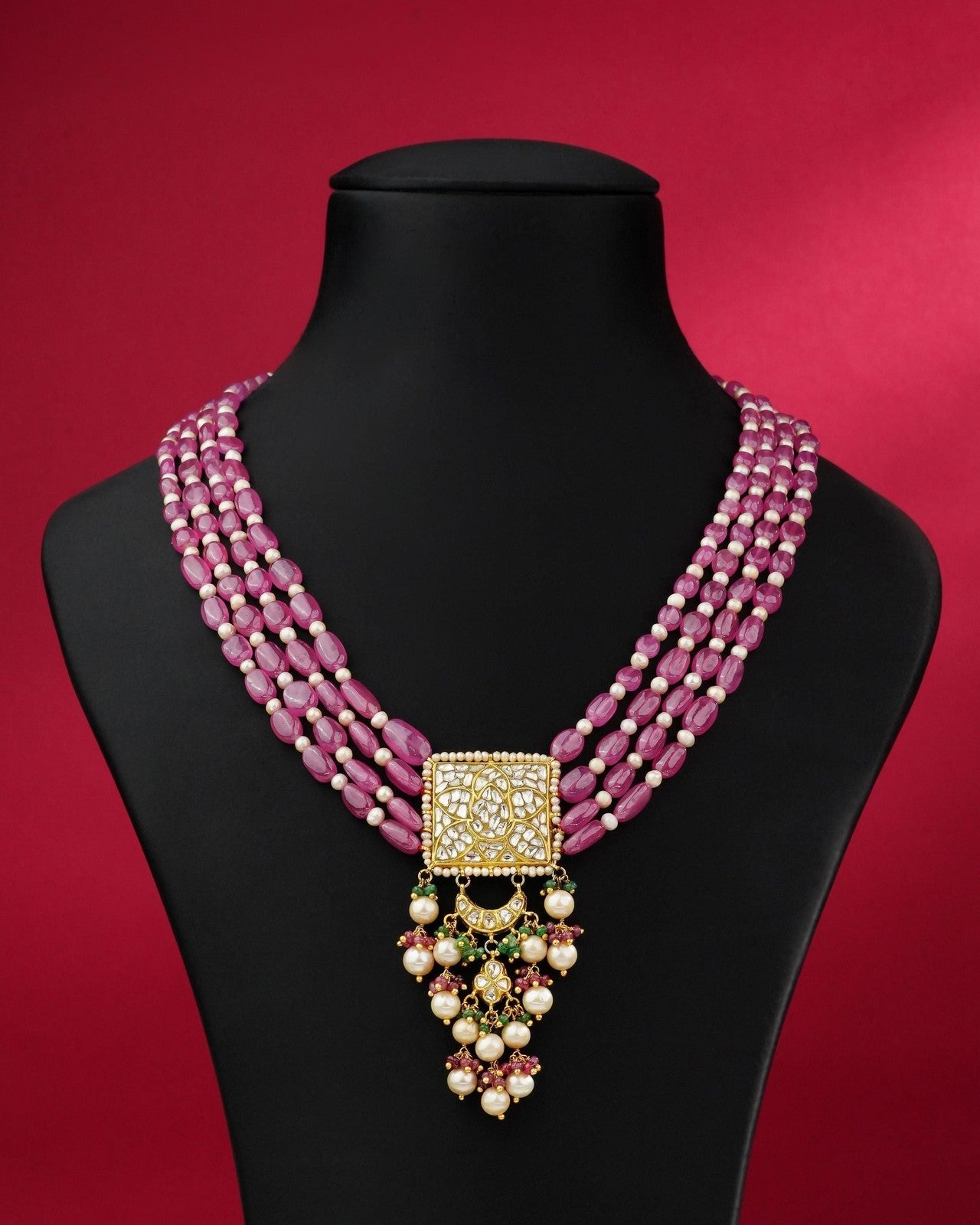 Sari Polki Bead Pendant - NO ORDERS
