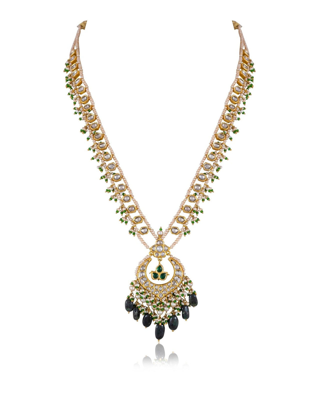 Tahsin Polki Long Necklace