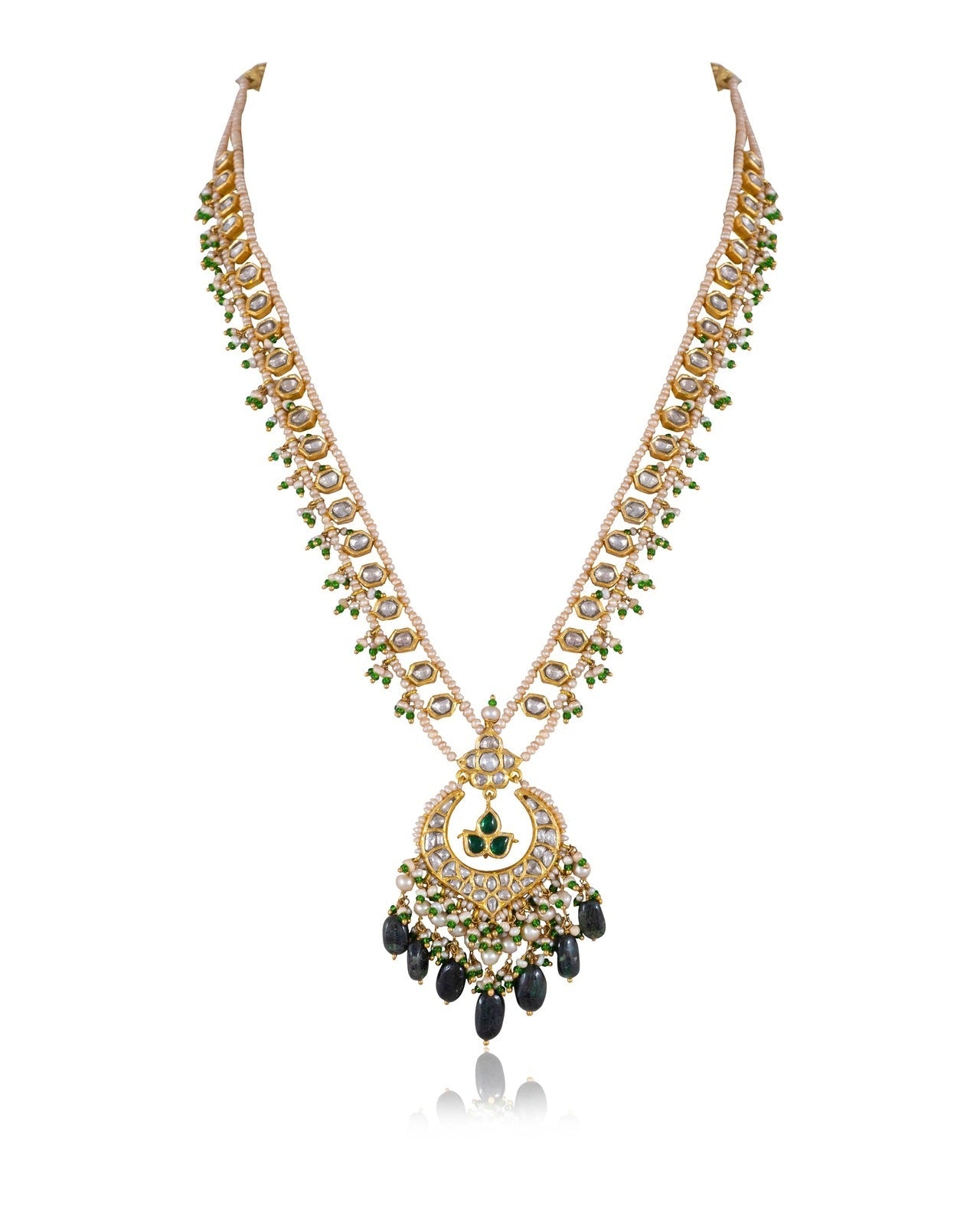 Tahsin Polki Long Necklace