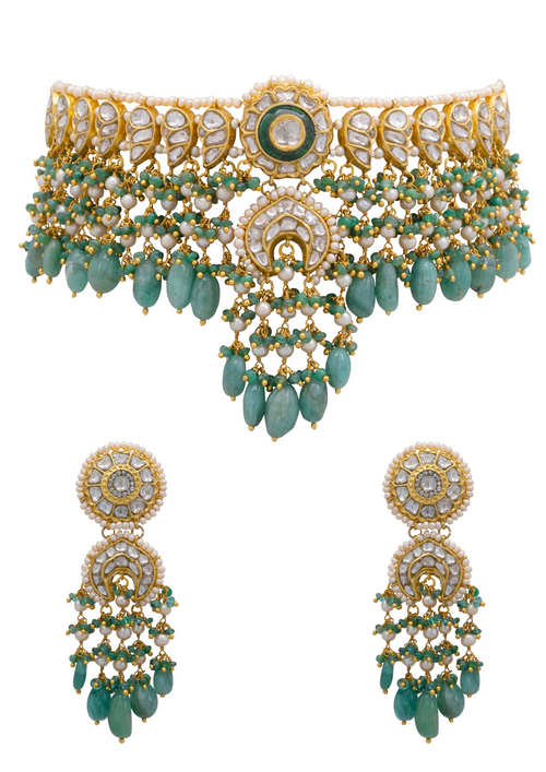 Sonam Choker and Dinisha Chandbalis Polki Set