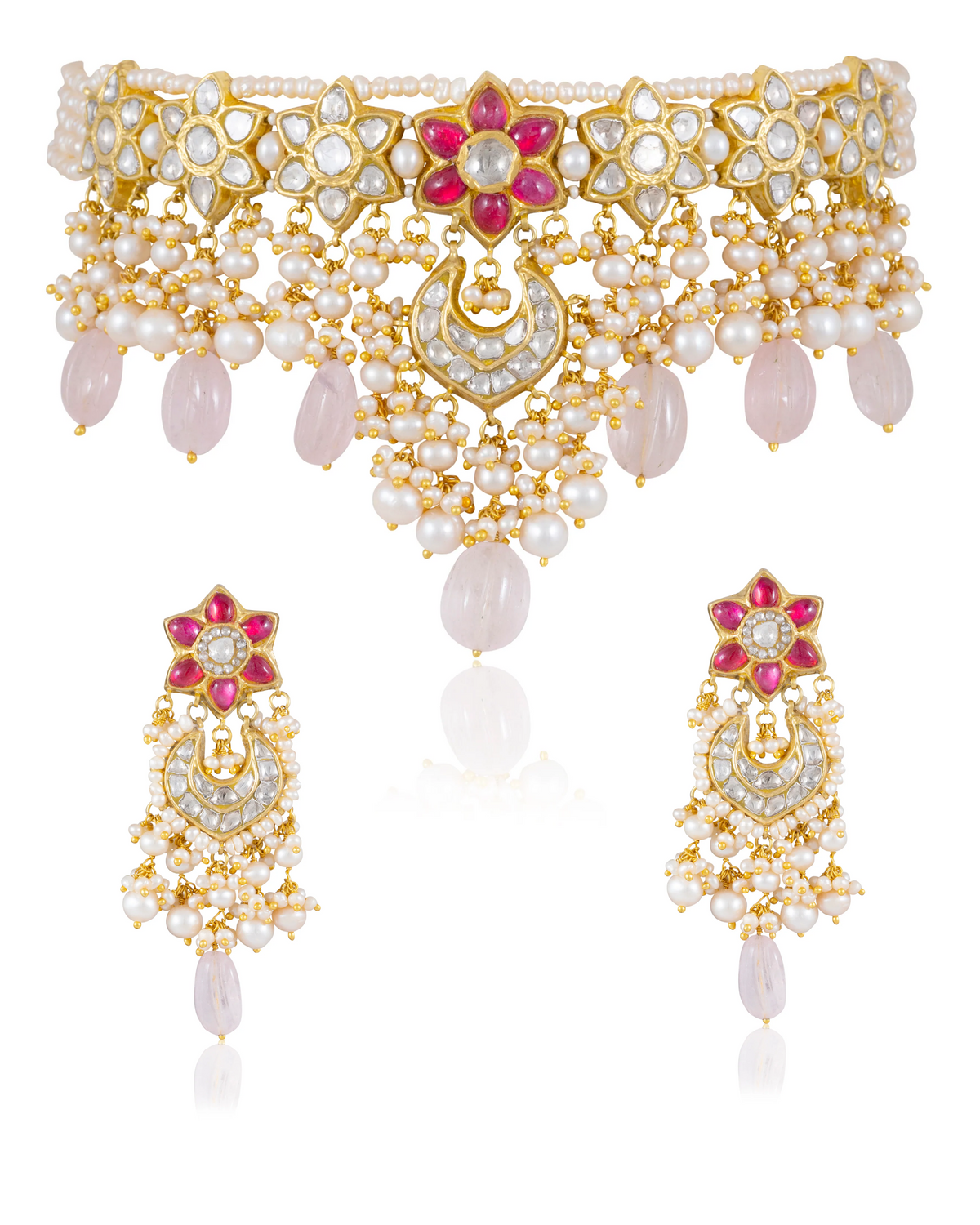 Hayley Choker And Tessa Chandbalis Polki Set