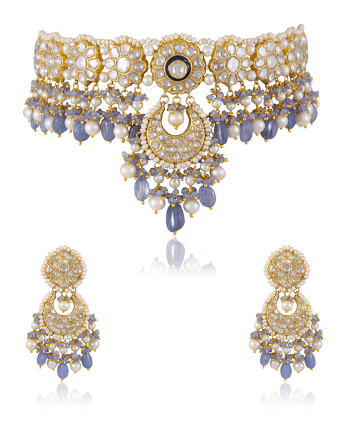 Nitanshi Choker And Parinita Chandbalis Polki Set