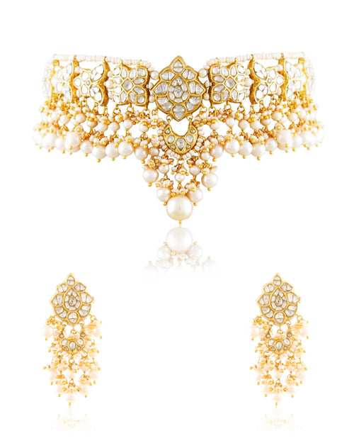 Jagruti Choker And Nita Tops Polki Set