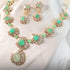 Naina Long Necklace And Laiba Long Earrings Polki And Diamond Set