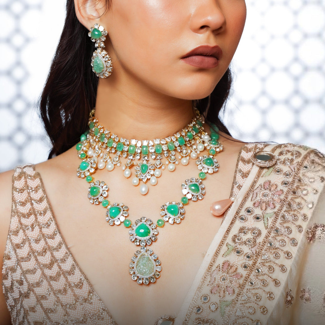 Naina Bridal Polki And Diamond Set